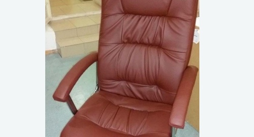 Обтяжка офисного кресла. Курганинск
